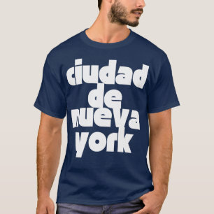 Ciudad De Neuva York New York City Retro White T-Shirt