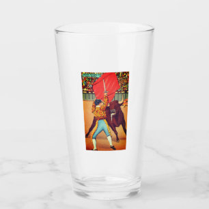 Ciudad Juárez, Mexico Vintage Matador & Red Cape Glass