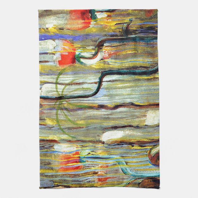 Ciurlionis - Creation of the World IX Tea Towel (Vertical)