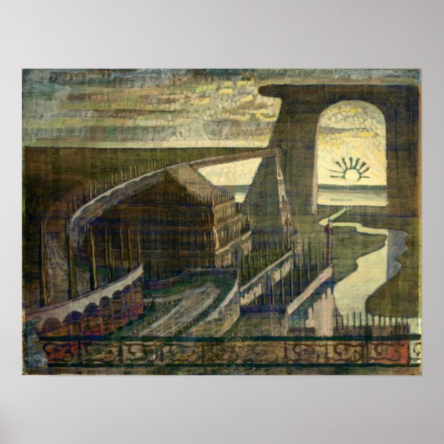 Ciurlionis - Fortress Fairy Tale 1909 Poster (Front)