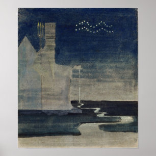 Ciurlionis - Sun Is Passing Aquarius 1906 Poster