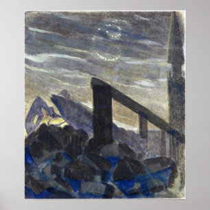 Ciurlionis - Sun Is Passing Cancer 1906 Poster