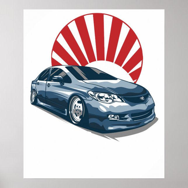 civic car poster (Front)