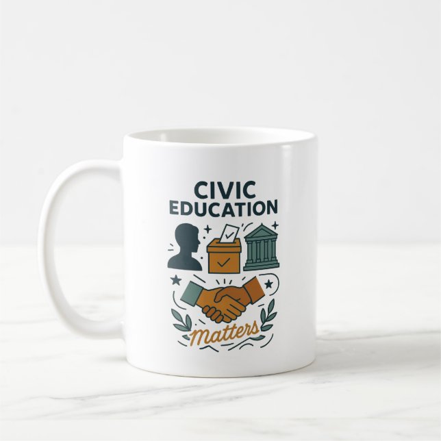 Civic Education Matters  Coffee Mug (Left)