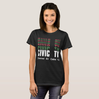 Civic Tv Science Fiction Retro Videodrome 1980S Sc T-Shirt