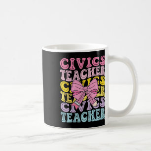 Civics Teacher Citizenship Political Science Back Coffee Mug