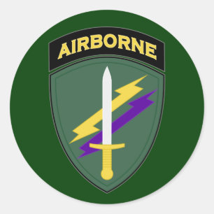 Civil Affairs and Psychological Operations SSI Classic Round Sticker