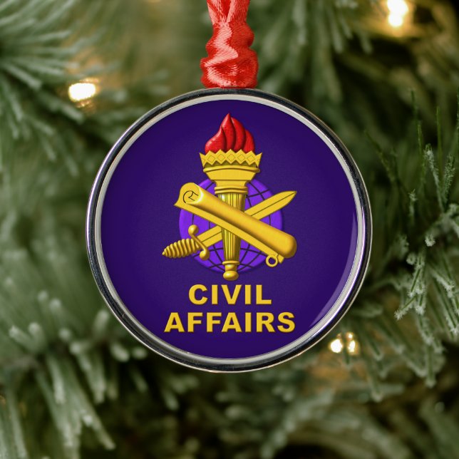 Civil Affairs Christmas Metal Tree Decoration (Tree)