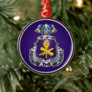 Civil Affairs Christmas Metal Tree Decoration