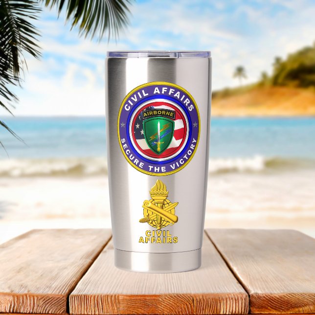  Civil Affairs  Insulated Tumbler (Beach (Rotated))