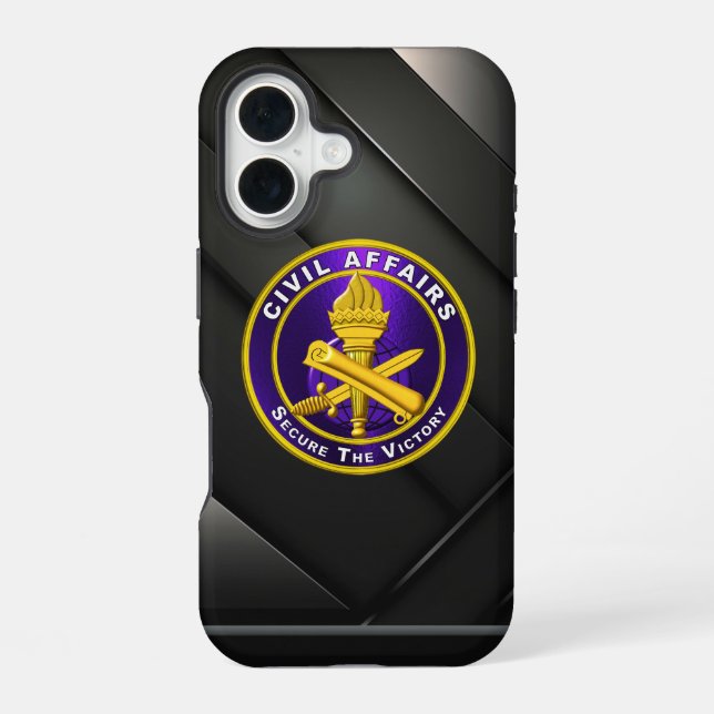 Civil Affairs iPhone 16 Case (Back)