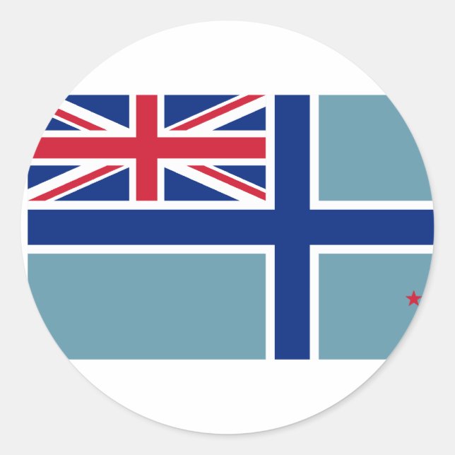 Civil Air Ensign Of New Zealand, New Zealand Classic Round Sticker (Front)