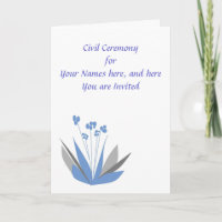 Civil Ceremony Invitation