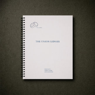 Civil Ceremony Journal Notebook–Registry Wedding