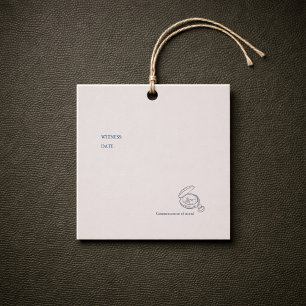 Civil Ceremony/ Registry Wedding/ Non Traditional Favour Tags