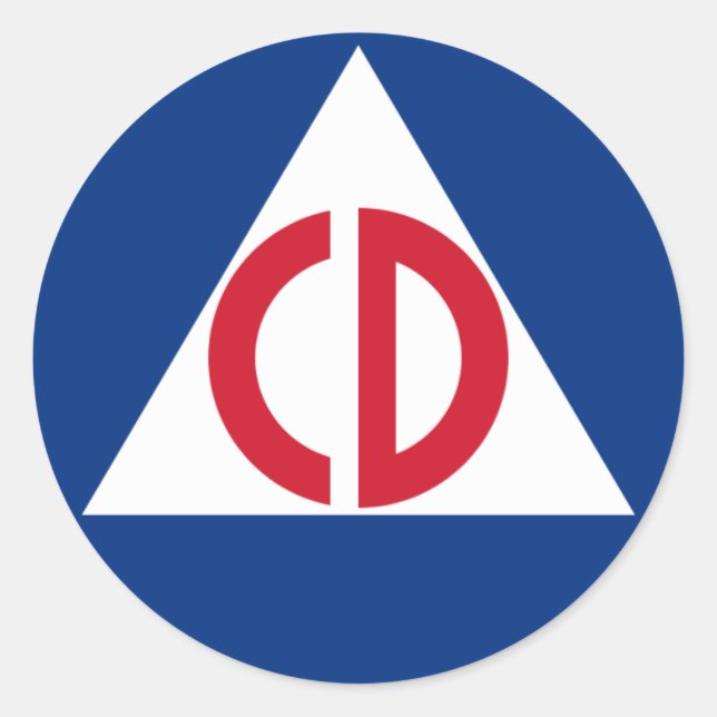 civil defence Sticker (Front)