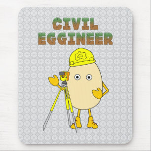 Civil Eggineer Engineer Mouse Mat