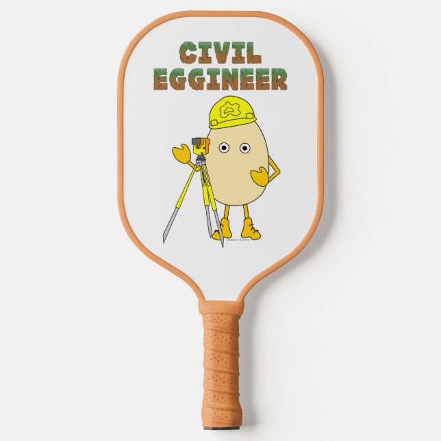 Civil Eggineer Engineer Pickleball Paddle (Front)