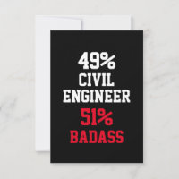 Civil Engineer Badass Card