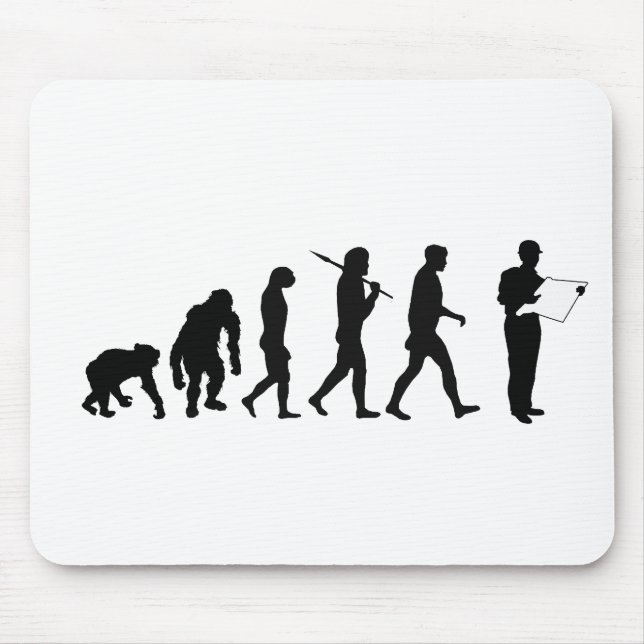 Civil Engineer builder quantity surveyor evolution Mouse Mat (Front)