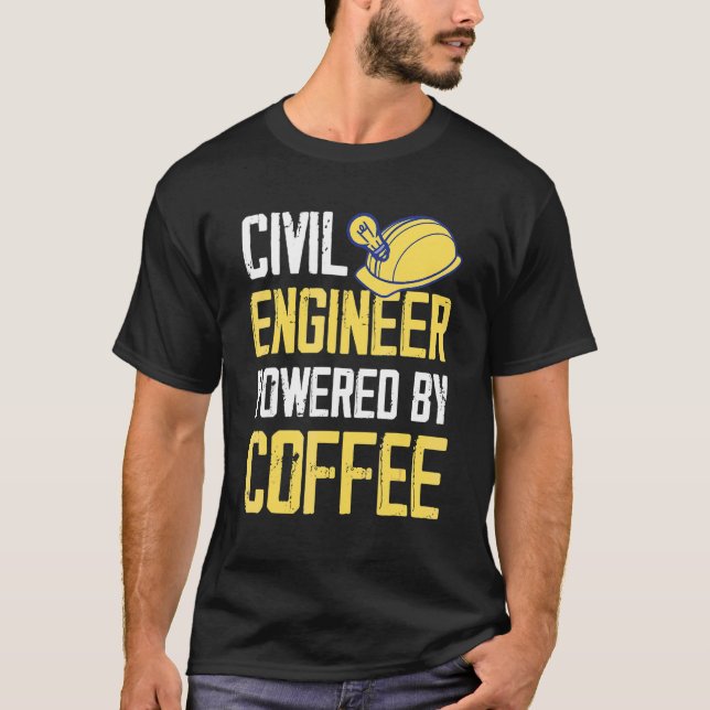 Civil Engineer Coffee T-Shirt (Front)