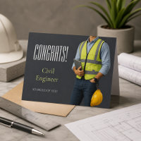 Civil Engineer Congrats Card