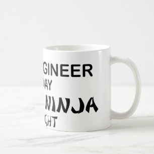 Civil Engineer Deadly Ninja by Night Coffee Mug