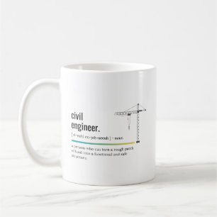 Civil Engineer Definition Personalised Coffee Mug
