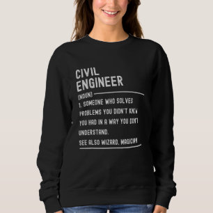 Civil Engineer Definition Shirts Funny Job Title