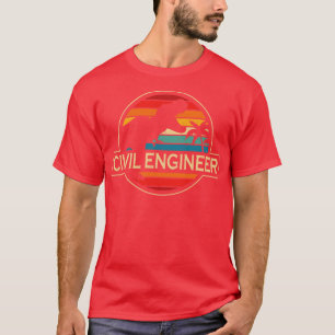 Civil Engineer Dinosaur T-Shirt