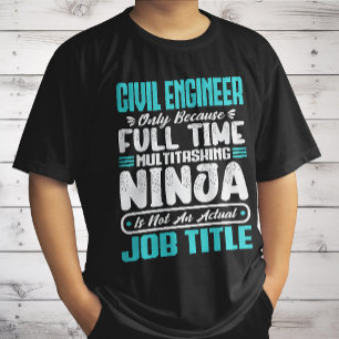 Civil Engineer Job Title Profession Engineering T-Shirt