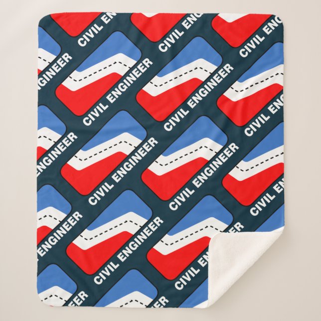 Civil Engineer League Sherpa Blanket (Front)