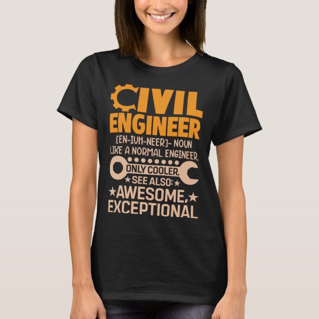 Civil Engineer Like A NormalEngineer Board Exam Pr T-Shirt (Front)