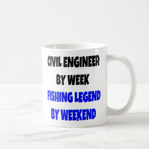 Civil Engineer Loves Fishing Coffee Mug