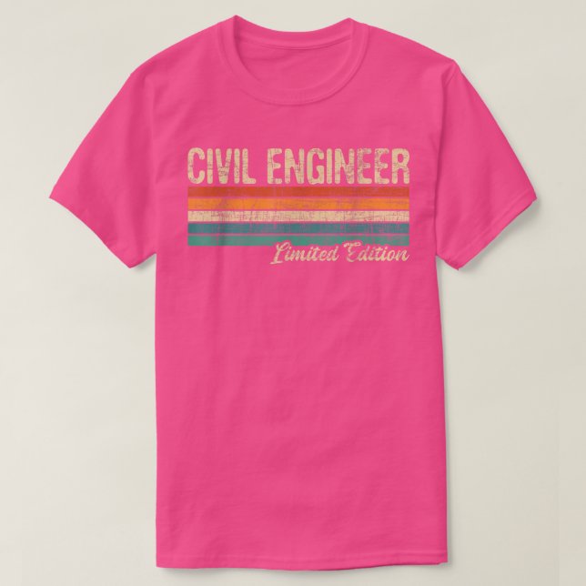 Civil Engineer Ltd EditionBridge Builder Engineeri T-Shirt (Design Front)