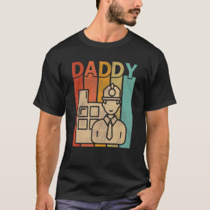Civil Engineer Retro Style Vintage Daddy Graphic F T-Shirt