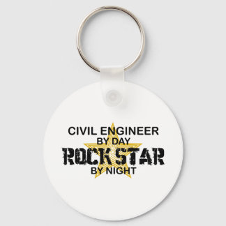 Civil Engineer Rock Star Key Ring