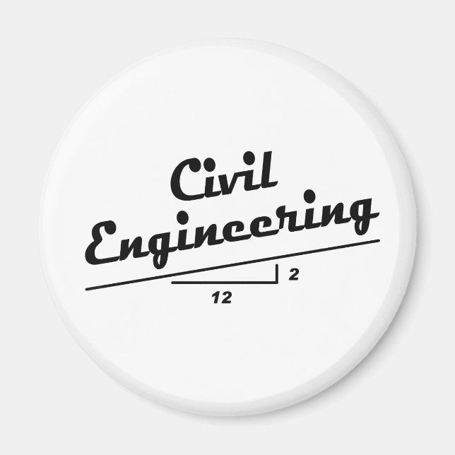 Civil Engineer Slope Magnet (Front)