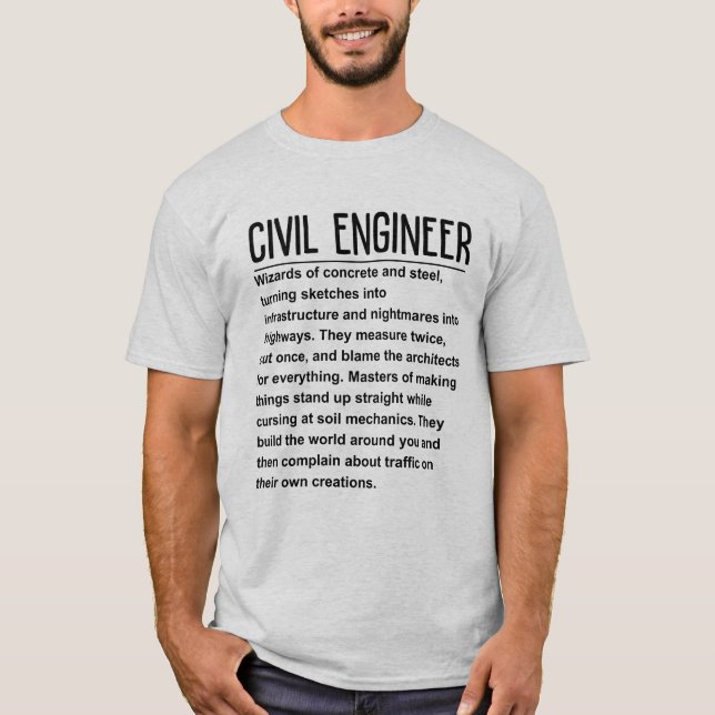Civil engineer T-Shirt (Front)