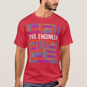Civil Engineer Words T-Shirt