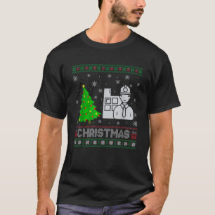 Civil Engineer Xmas Tree Lighting Ugly Christmas S T-Shirt