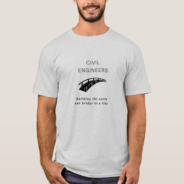 Civil Engineering Bridge T-Shirt (Front)