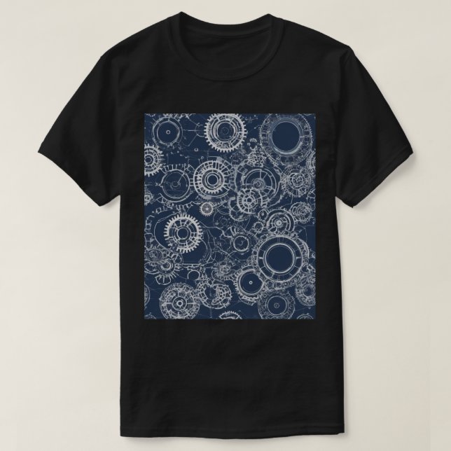 Civil Engineering Gear Blueprint Design for Struct T-Shirt (Design Front)