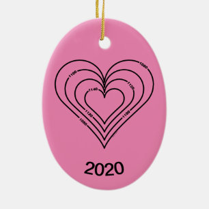 Civil Engineering Heart Ceramic Tree Decoration