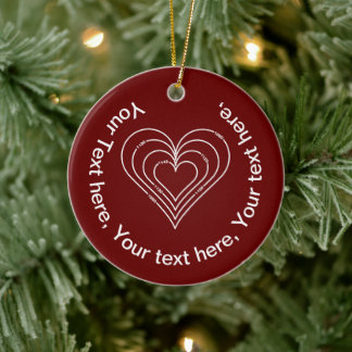 Civil Engineering Heart Ceramic Tree Decoration