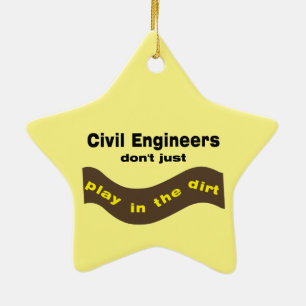 Civil Engineers Play Ceramic Tree Decoration