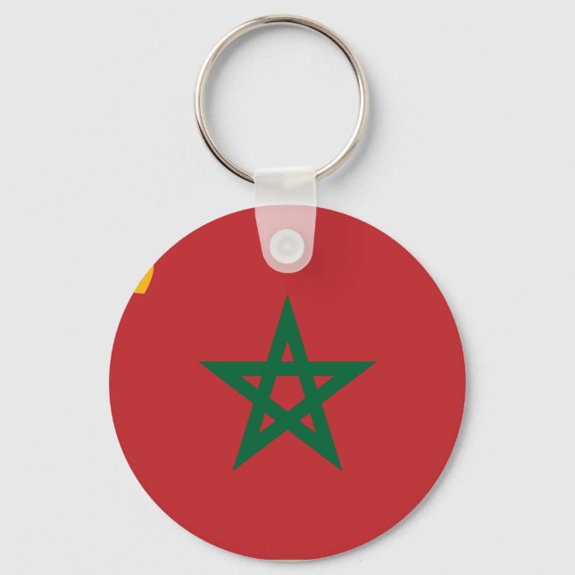 Civil Ensign Morocco, Morocco Key Ring (Front)