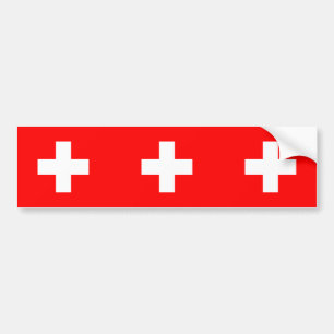 Civil Ensign Of Switzerland, Sweden flag Bumper Sticker