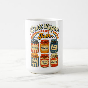 Civil Rights Are My Jam Vintage Retro Coffee Mug