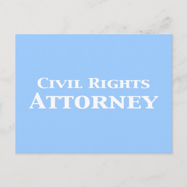 Civil Rights Attorney Gifts Postcard (Front)